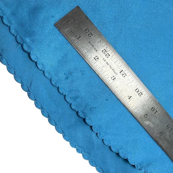 VTG 60s Light Royal Blue Slip Dress Lace Trim Cap Sleeve USA Union Made Small - Picture 13 of 16